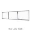 Triple Awning Window Silver Lustre Inside