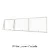 Triple Awning Window White Lustre Outside