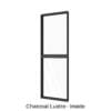 Two Panels Coupled Fixed Window Charcoal Lustre Inside