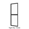 Two Panels Coupled Fixed Window Night Sky Inside