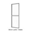 Two Panels Coupled Fixed Window Silver Lustre Inside