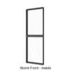 Two Panels Coupled Fixed Window Storm Front Inside