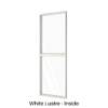 Two Panels Coupled Fixed Window White Lustre Inside