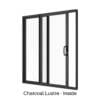 Single Sliding Door Charcoal Lustre Inside