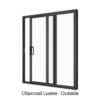 Single Sliding Door Charcoal Lustre Outside