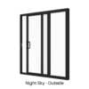 Single Sliding Door Night Sky Inside