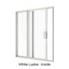 Single Sliding Door White Lustre Inside