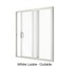 Single Sliding Door White Lustre Outside