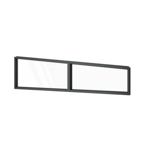 Double Panel Fixed Raked Window Double Panel Fixed Raked Window