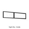 Double Panel Fixed Raked Window Night Sky Inside