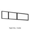 Three Panel Fixed Raked Window Night Sky Inside