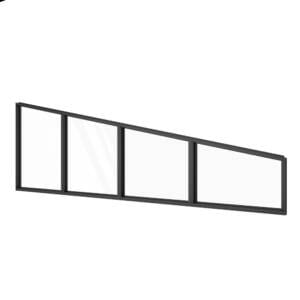 Four Panel Fixed Raked Window