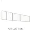Four Panel Fixed Raked Window White Lustre Inside