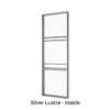 Single Double Hung over Lowlite Silver Lustre Inside