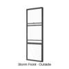 Single Double Hung over Lowlite Storm Front Outside