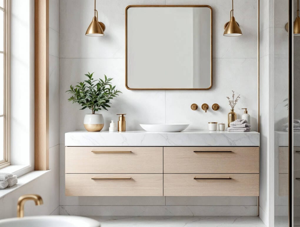 Natural Timber and Timber-Look Vanities