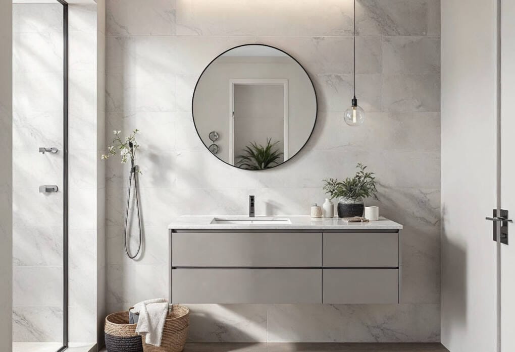 Warm Neutral Vanity Colours