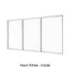 Three Panel Fixed Window Pearl White Inside