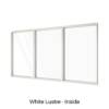 Three Panel Fixed Window White Lustre Inside