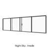 Single Slider for 2nd Panel with three fixed lites Night Sky Inside