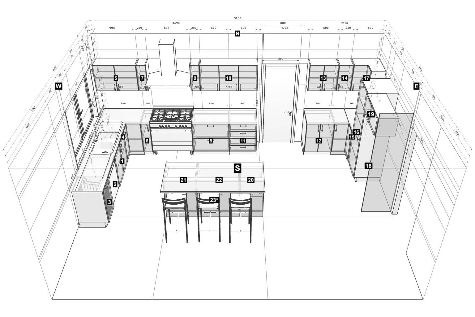 u-shaped kitchen inspiration