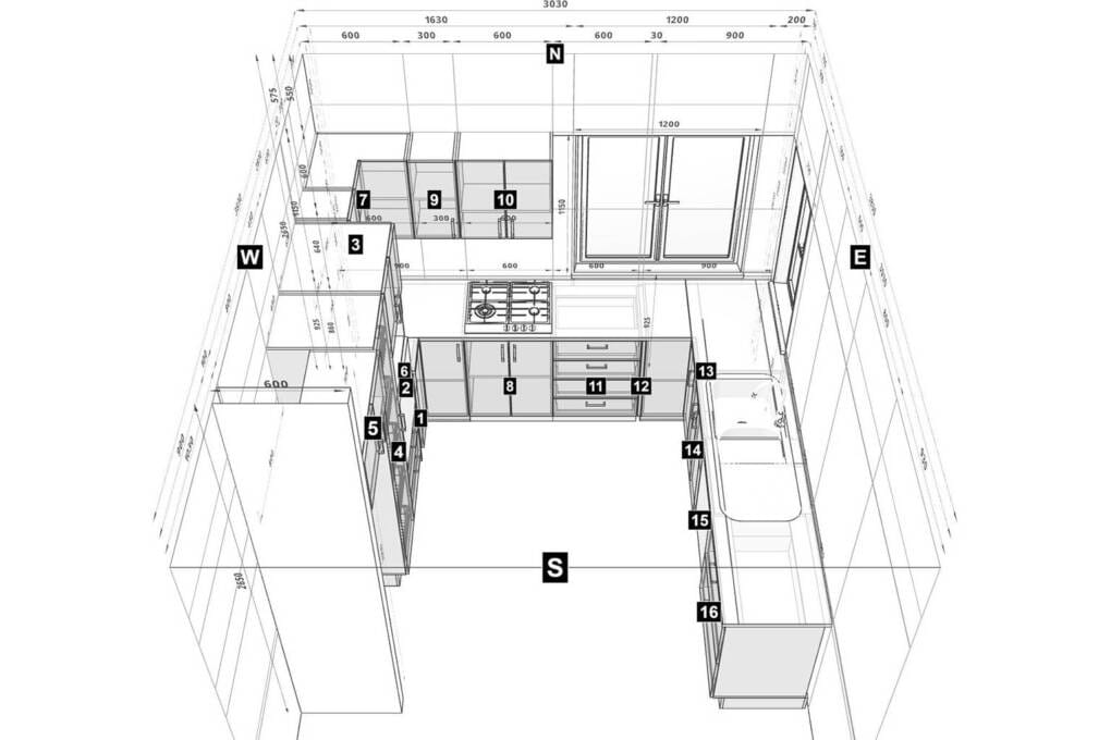 u-shaped kitchen design inspiration