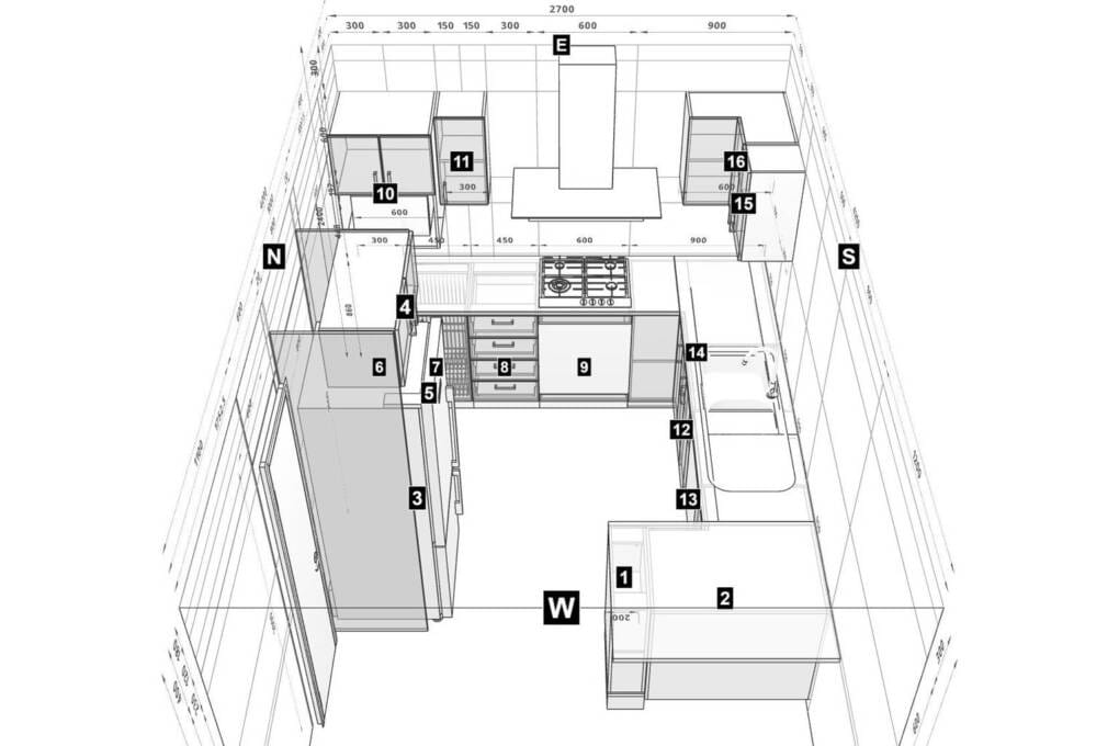 u-shaped kitchen layout inspiration