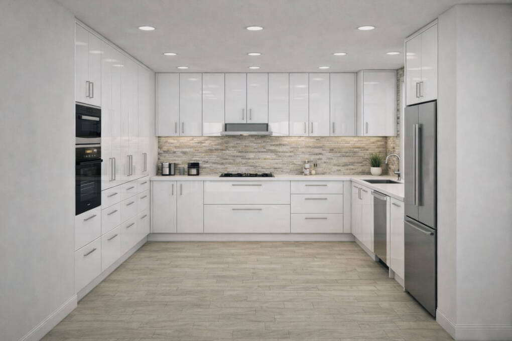 u shaped kitchen designs without island