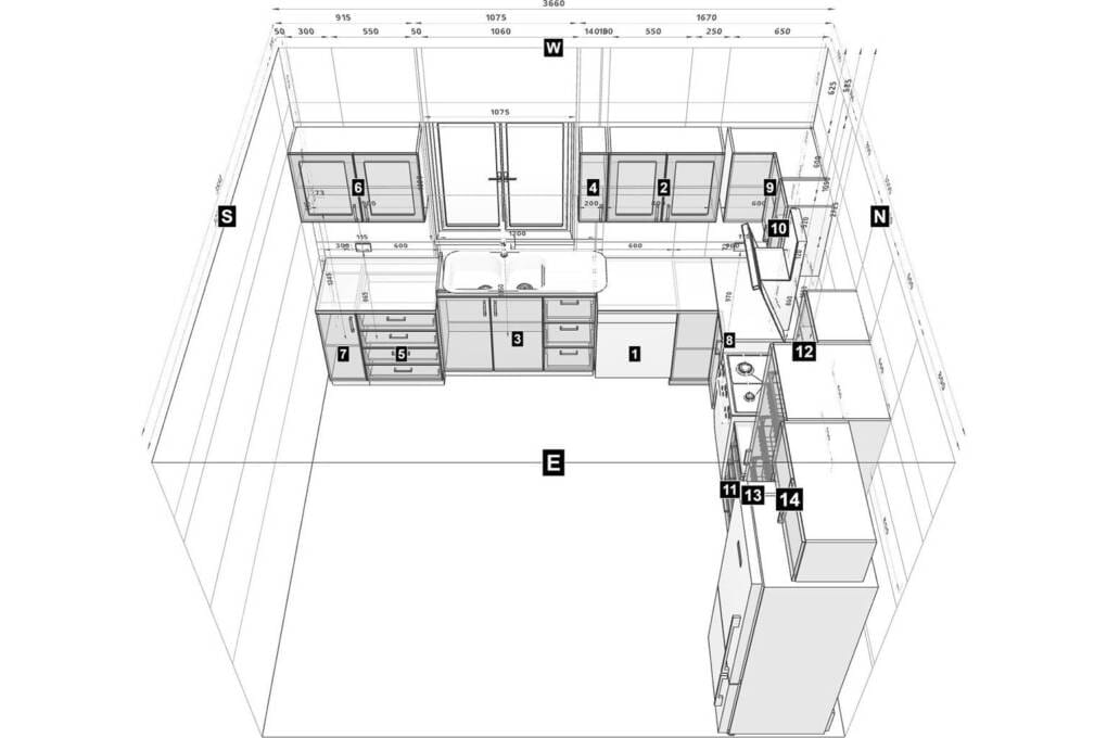 l-shaped kitchen design