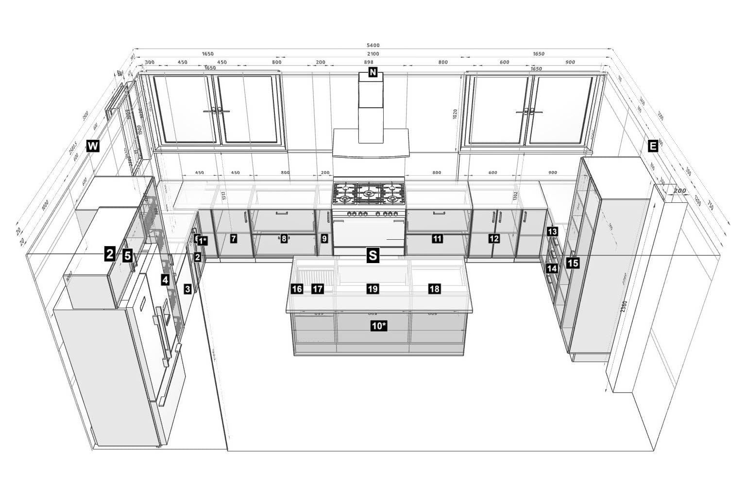 ideas for l-shaped kitchens design with island