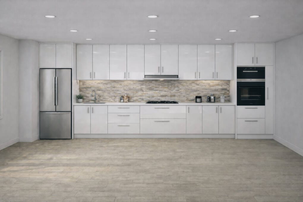 single wall kitchen design