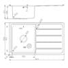 Alpine Axis Single Bowl Kitchen Sink Drawings