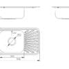 Alpine Studio Single Bowl/Drainer Kitchen Sink Drawings