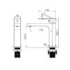 Bianca Basin Mixer Straight Spout Drawings