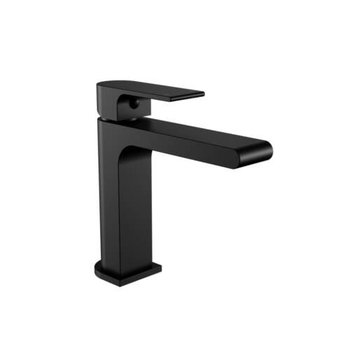 Bianca Basin Mixer Straight Spout Matte Black NR321502MB