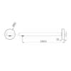 Bianca Fixed Bath Spout Only 240mm Drawings