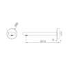 Bianca Fixed Bath Spout Only 200mm Drawings
