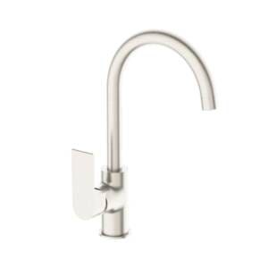 Bianca Kitchen Mixer Gooseneck Spout Brushed Nickel NR321506BN