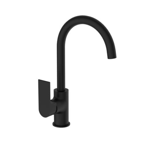 Bianca Kitchen Mixer Gooseneck Spout Matte Black Bianca Kitchen Mixer Gooseneck Spout Matte Black NR321506MB