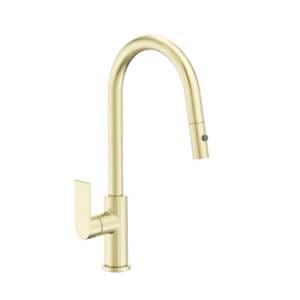 Bianca Pull Out Sink Mixer With Vegie Spray Function Brushed Gold
