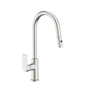 Bianca Pull Out Sink Mixer With Vegie Spray Function Brushed Nickel