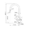 Bianca Pull Out Sink Mixer With Vegie Spray Function Drawings