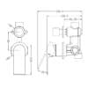 Bianca Shower Mixer With Diverter Separate Plate Drawings