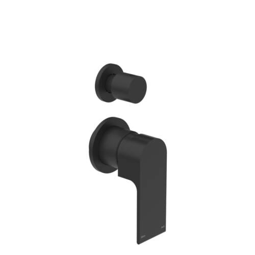 Bianca Shower Mixer With Diverter Separate Plate Matte Black Bianca Shower Mixer With Diverter Separate Plate Matte Black NR321509gMB