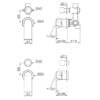 Bianca Shower Mixer With Diverter Separate Back Plate drawings
