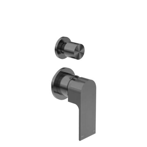 Bianca Shower Mixer With Diverter Separate Back Plate Gunmetal NR321511gGM