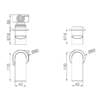 Bianca Shower Mixer 60mm Plate Drawings