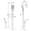 Bianca Shower Rail