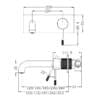 Opal Wall Basin-Bath Mixer