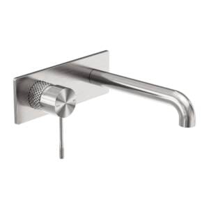 Opal Wall Basin/Bath Mixer 260mm Brushed Nickel